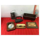Wooden Cradle, Iron, Pictures & Misc
