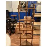 5 Level Corner Shelf Approx 19.5"W x 57.5"T x 11"D