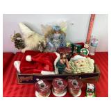 Tree Skirt, Angel Topper, Ribbon & Misc