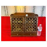 Antique Spice Rack & Jars