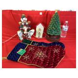 Stockings, Batt Op Tree & Asst Decor