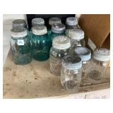 Assorted Jars w/Zinc Lids