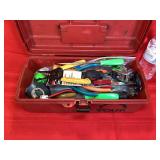 Small Plastic Toolbox & Contents