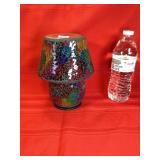 Batt Op Lighted Crackle Glass Lamp