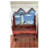 Wooden Painted Bench