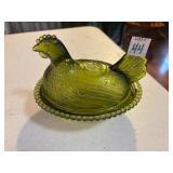 Green Nesting Hen