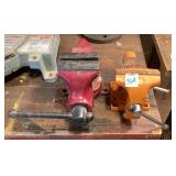 2 Small Bench Vices
