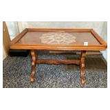 Coffee Table w/Glass Inlay Top