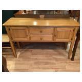 Hall Table Approx 55" W x 16.5" D x 36" T Hall Table Approx 55" W x 16.5" D x 36" T