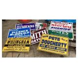 Assorted Charles Town Political Yard Signs Assorted Charles Town Political Yard Signs