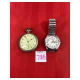 Pocket Watch & Mens Timex Pocket Watch & Mens Timex