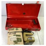 B&D Jigsaw, Metal Toolbox & Contents B&D Jigsaw, Metal Toolbox & Contents