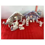 Ceramic Lighted Nativity Ceramic Lighted Nativity