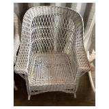 White Wicker Rocker White Wicker Rocker