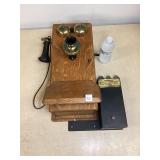 Western Electric Vtg Wall Tele. w/Coin Box & Key Western Electric Vtg Wall Tele. w/Coin Box & Key
