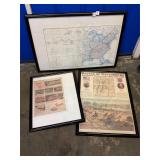 Map, Ford Paper & Battle of Gettysburg Map Map, Ford Paper & Battle of Gettysburg Map
