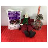 Buffalo Snow, Grapevine Snowman & Snowman Plush Buffalo Snow, Grapevine Snowman & Snowman Plush