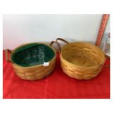 Longaberger Leather Handled Baskets Longaberger Leather Handled Baskets
