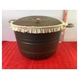 Metal Bucket w/Liner & Painted Lid Metal Bucket w/Liner & Painted Lid