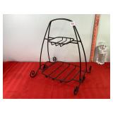 Longaberger Iron 2 Tier Holiday Buffet Stand Longaberger Iron 2 Tier Holiday Buffet Stand