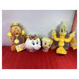 Disney Beauty and the Beast Plush Characters Disney Beauty and the Beast Plush Characters