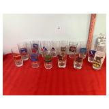 Assorted Airlines & Horse Glasses Assorted Airlines & Horse Glasses