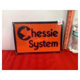 Metal Chessie System Sign Metal Chessie System Sign