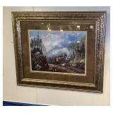 Framed & Matted Train Picture Framed & Matted Train Picture