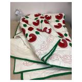 Quilted Bedspread Approx 100" x 96" Quilted Bedspread Approx 100" x 96"