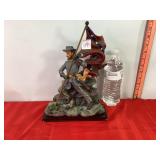 Confederate Soldier w/Flag Figure Confederate Soldier w/Flag Figure