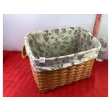Longaberger Newspaper Basket w/Liner & Divider Longaberger Newspaper Basket w/Liner & Divider