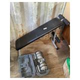Everlast 30lb Dumbbell Set & Sit-up Bench Everlast 30lb Dumbbell Set & Sit-up Bench