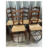 5 Cane Bottom Chairs 5 Cane Bottom Chairs