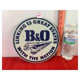 Metal B&O Sign Metal B&O Sign