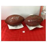 Scott Covington & Mark Mangino Signed Footballs Scott Covington & Mark Mangino Signed Footballs