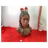 Chalkware Indian Head Chalkware Indian Head