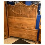 Antique Oak Full Sz Headboard, Footboard & Rails Antique Oak Full Sz Headboard, Footboard & Rails