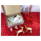 Vtg Plastic & Felt Deer & Misc Vtg Plastic & Felt Deer & Misc