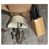 Knife Block & Wall Sconce Knife Block & Wall Sconce