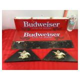 Budweiser Sign & Anheuser Busch Metal Advertising Budweiser Sign & Anheuser Busch Metal Advertising