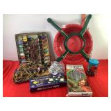 Tree Stand, Lights & Garland Tree Stand, Lights & Garland
