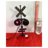 Lighted American Train Signal Railroad Crossing Lighted American Train Signal Railroad Crossing