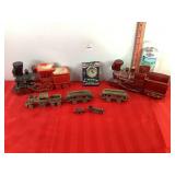 Train Planters, Clock & Cast Train Cars Train Planters, Clock & Cast Train Cars