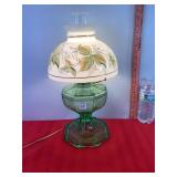 Lamp Converted from Oil to Electric Lamp Converted from Oil to Electric