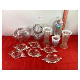 Piggy & Teddy Bear Banks & Assorted Glassware Piggy & Teddy Bear Banks & Assorted Glassware