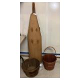 Wooden Ironing Board & Baskets Wooden Ironing Board & Baskets