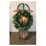 Lighted Decorated Sled Lighted Decorated Sled