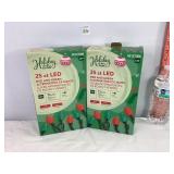 Red & Green LED C9 Lights