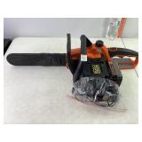 B&D 40v Chainsaw w/Batt & Charger
