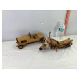 Wooden Car & Motorcycle